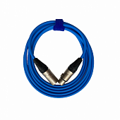 GS-Pro XLR3F-XLR3M (blue) 4 метра балансный микрофонный кабель XLR3"мама"-XLR3"папа", цвет синий