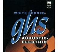 GHS WB-TL White Bronze набор струн для акустической/электроакустической гитары, 12-50