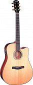 Fender GD47SCE электроакустическая гитара, цвет натуральный
