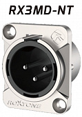 Roxtone RX3MD-NT разъем cannon (XLR) панельный, цвет серебро