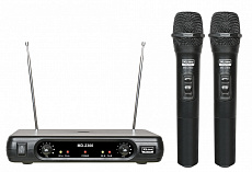 Xline MD-2300 радиосистема двухканальная c двумя ручными передатчиками, фиксированные частоты VHF 200-290 мГц
