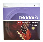 D'Addario EJ87C струны для укулеле концерт, нейлон Titanium