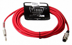 Invotone ACM1006R микрофонный кабель, 6 метров, цвет красный