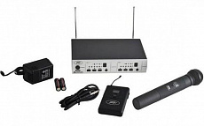 Peavey PV 16DR HH/GTR радиосистема UHF-диапазона с двумя ресиверами, ручной микрофон и гитарный кабель в комплекте
