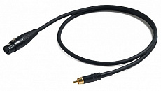 Proel CHLP270LU3 сценический инструментальный кабель, XLR3F "мама"  <-> RCA, длина 3 метра