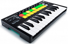 Novation LaunchKey Mini MK2 миди-контроллер, 25 клавиш, 16 полноцветных пэдов
