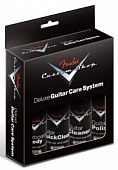 Fender® Custom Shop Deluxe Guitar Care System 4 Pack Black набор из 4-х средств по уходу за гитарой