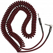 Fender Professional Coil Cable 30' Red Tweed инструментальный кабель, витой, 9 метров, красный твид