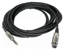 Invotone ACM1006BK микрофонный кабель, 6 метров, цвет черный