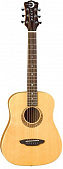Luna SAF MUS SPR акустическая гитара 3/4, цвет натуральный, чехол в комплекте