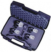 Shure PGDMK4-XLR набор микрофонов для ударных, включает 1 PG52 и 3 PG56, c 3 держателями A50D и кейсом для переноски