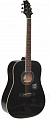 Greg Bennett GA101S/BK акуститческая гитара, цвет черный