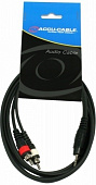 American DJ AC-J3S-2RM/3.0 кабель мини джек - 2 х RCA, длина 3 метра