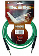 Klotz KIK6,0PPGN готовый инструментальный кабель IY106, длина 6 метров, цвет зеленый