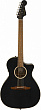 Fender Newporter Special MBK w/bag электроакустическая гитара с чехлом, цвет черный матовый
