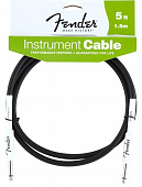 Fender 5' Instrument Cable Black инструментальный кабель,  длина 1.5 м, цвет чёрный