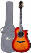 Crafter FSG-280EQ/CS электроакустическая гитара, с фирменным чехлом в комплекте