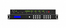 AVCLINK HM-4K44S бесподрывный матричный коммутатор HDMI с функцией видеостены. Входы: 4 x HDMI. Выходы: 4 x HDMI. Максимальное разрешение: 4K@60Гц. Управление: кнопки, RS-232, ИК, WEB.
