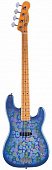 Fender ‘54 P-Bass Blue Flower - бас-гитара, цвет голубой -с узорами-, производство Япония