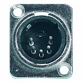 Proel XLR5MDL разъем панельный "XLR -папа", 5 контактов, цвет никель