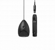 Shure MX391/O плоский настольный всенаправленный конференционный микрофон с кабелем (3, 6м), черный.