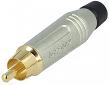 Amphenol ACPR-SBK разъем RCA, цвет серый, с черным кольцом