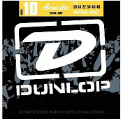 Dunlop DAP1006 струны для акустической гитары Phosphor Bronze Extra Light 10-48