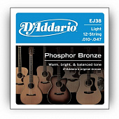 D'Addario EJ-38 струны для 12-струнной гитары