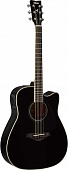 Yamaha FGX820CBL электроакустическая гитара, цвет черный