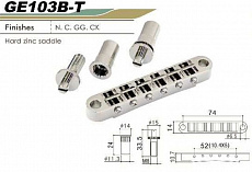 Gotoh GE103B-T-CK  бридж tune-o-matic, modern, цвет черный хром