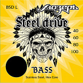 Мозеръ BSD L  струны для бас-гитары, Light, сталь ФРГ + стальной сплав США (040-060-080-100)