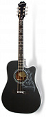 Epiphone Dave Navarro 'Jane' Acoustic/Electric Ebony электроакустическая гитара, цвет черный