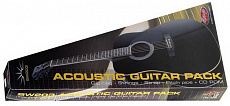 Stagg SW203 PACK 2 (N, BK) комплект (гитара, чехол, ремень, камертон, тюнер, метроном, уч. CD)
