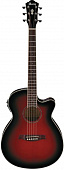 Ibanez AEG10II-TRS гитара электроакустическая, цвет прозрачный красный санберст