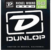 Dunlop DBN55115  струны для 5-струнной бас гитары никель 55-115