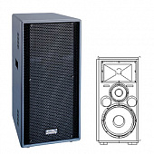 SoundKing F315 3-полосная акустическая система, 300 Вт, 8 Ом, 15''/6.5''/1.35'' CD