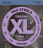 D'Addario EPS190 Prosteels Bass Custom Light 40-100 струны для бас-гитары