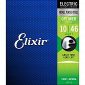 Elixir 19002 OptiWeb  струны для электрогитары Super Light 09-42
