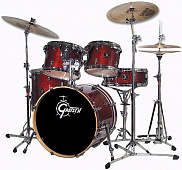 Gretsch CA-S605 Catalina Birch Drum Kit Dark Walnut(8 x 10 Tom Tom, 9 x 12 Tom Tom, 14 x 14 Floor Tom, 16 x 20 Bass Drum, 5 X 14 Snare Drum, GTH-DL Double Tom