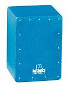 Meinl NINO955B деревянный шейкер в форме мини-кахона, цвет синий