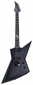 Solar Guitars E1.6FBB  электрогитара, форма Explorer, HH, Evertune, цвет черный, чехол