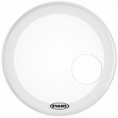 Evans BD22RSW EQ3 Resonant White 22'' передний пластик для бас барабана с отверстием 5''