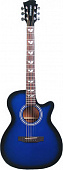 Fernandes PD16C акустическая гитара Mini-Jumbo с вырезом, верх-ель(массив), корп-махогани