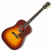 Gibson 2018 J-45 Custom Rosewood Burst гитара электроакустическая, цвет Rosewood Burst
