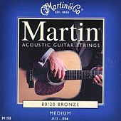 Martin M150(X)  струны для акустической гитары 13-56, бронза 80/20