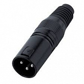 Bespeco XLR3MXN разъем XLR-"папа" кабельный никель 3pin, черный