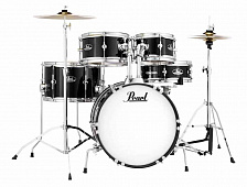 Pearl RSJ465C/ C31  ударная установка из 5-ти барабанов, цвет черный, стойки и тарелки в комплекте