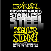 Ernie Ball 2246 струны для электрогитары Stainless Steel Regular Slinky 10-46