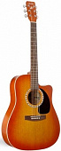 A&L 23615 электроакустическая гитара, цвет Sunrise "восход", с кейсом