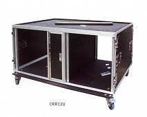 SLCase CRR12U сдвоенный рэковый кейс (2х12U)+стол для микшера, 9 мм фанера, колеса
